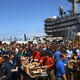 Illustration for article titled Steel Beach- When US Navy Ships Throw Giant Beach Picnic Parties
